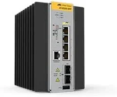 Allied Telesis AT-IE200-6FP-80 | 4 x 10/100T PoE, 2X 100/1000X SFP, -40°C to 75°C, DIN Rail, DC External PSU Not Included