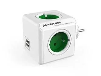 Allocacoc PowerCube Original USB Type E base múltiple 4 salidas AC Interior Azul