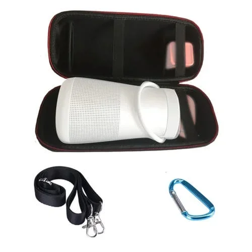 Altavoz Bluetooth Caja Protectora Bose Soundlink Revolve + Bolsa Almacenamiento (Negro)