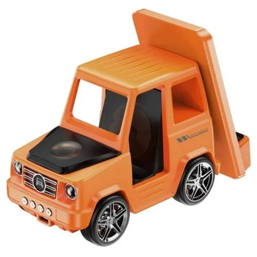 Altavoz Bluetooth G63 6 en 1 con Luz Ambiental Reloj y Cargador Inalámbrico 15 W (Naranja)