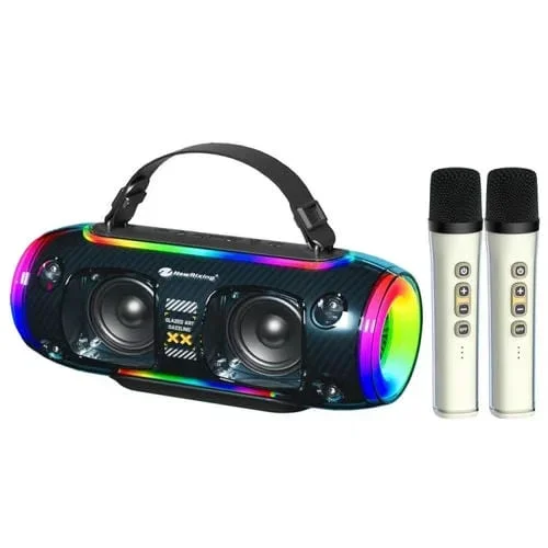 Altavoz Bluetooth Inalámbrico Portátil Rixing Nr8806 Subwoofer Micrófono Dual (Azul)