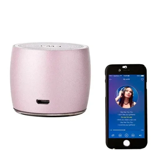 Altavoz Bluetooth Portátil Ewa A103 Heavy Bass Subwoofer Llamada Sonido Envolvente (Oro Rosa)