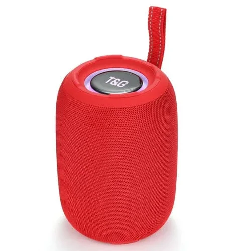 Altavoz Bluetooth T&G Tg678 Con Subwoofer Portátil 15 W (Rojo)