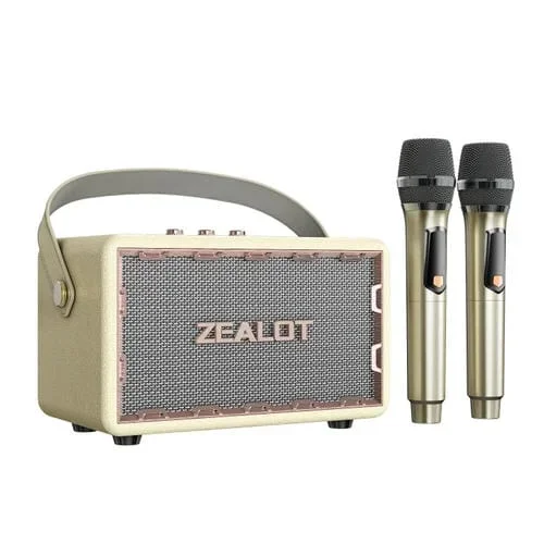 Altavoz Bluetooth Zealot Mt01M Retro Card con Dos Micrófonos (Blanco)