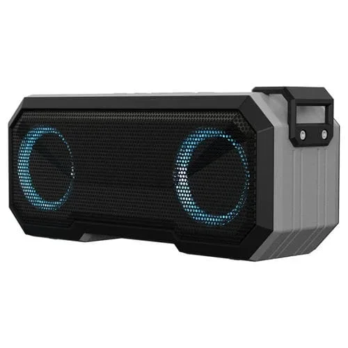 Altavoz Inalámbrico X8 Bluetooth Ipx7 Subwoofer Luz De Color (Gris Claro)