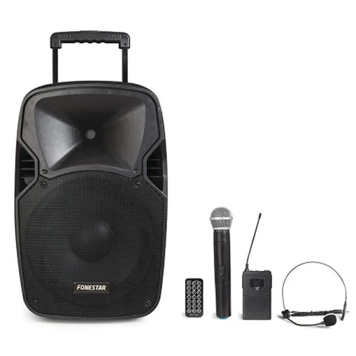 Altavoz portatil fonestar malibu – 212p 200w – con microfono