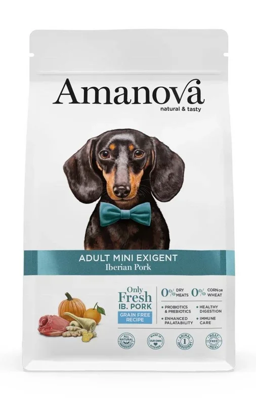 Amanova adult mini exigent iberian pork 2kg