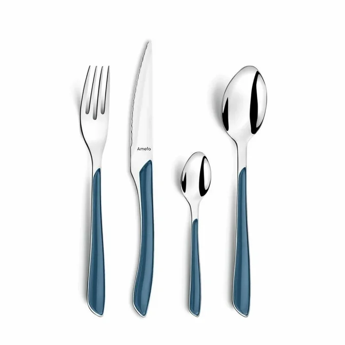 Amefa Eclat 24 Cubiertos Inox Y Mango Abs 2mm Multicolor