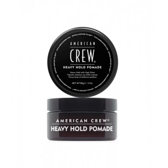 American Crew – Heavy Hold, Pomada para el Pelo de Hombre, Aporta Fijación y Brillo Intenso, Alta Durabilidad, para un Peinado Intacto, con Glicerina – 85 g