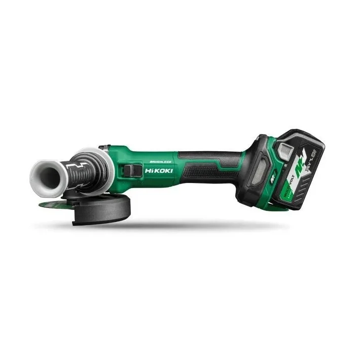 Amoladora angular Hikoki G3613DE WQZ, 12,5 cm, 10000 RPM, motor potente de 2,5 kg, diseño robusto, ideal para cortar, desbastar y pulir materiales duros con alta precisión