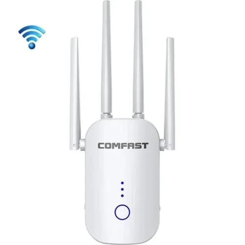 Amplificador de Señal WIFI Comfast CF-WR758AC Doble Frecuencia 1200Mbps Repetidor Inalámbrico 5.8G Enchufe CN
