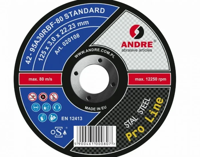 Andre tarcza do szlifowania metalu 125 x 6,0mm metal eco line a30qbf