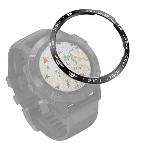 Anillo de Bisel para Garmin Fenix 6X / 6X Pro / 6X Sapphire (Blanca Negra)