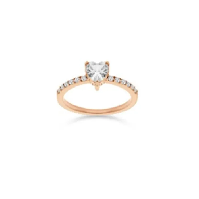 Anillo mujer liu jo lj2438m12 12 oro rosa blanco