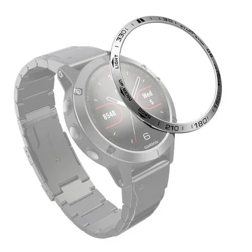 Anillo Steel Bezel para Garmin Fenix 5 Smart Watch Versión B (Plata)