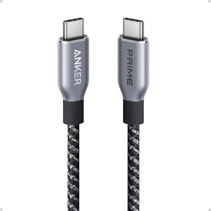 Anker Prime Cable USB-C a USB-C, Cable USB-C de Carga Rápida de 240 W y 6 Pies, Nailon Trenzado Reciclado de Alta Durabilidad para iPhone 16/16 Pro/16 Pro Max/16 Plus, MacBook, iPad, Galaxy S24 y Más