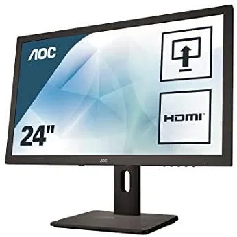AOC 75 Series E2475PWJ pantalla para PC 61 cm (24″) 1920 x 1080 Pixeles Full HD LCD Negro