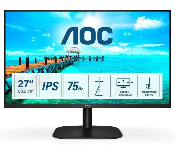 AOC B2 27B2H pantalla para PC 68,6 cm (27″) 1920 x 1080 Pixeles Full HD LED Negro