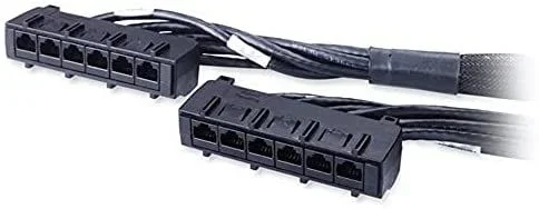 APC 31ft Cat6 UTP, 6x RJ-45 – 6x RJ-45 cable de red Negro 9,45 m U/UTP (UTP)