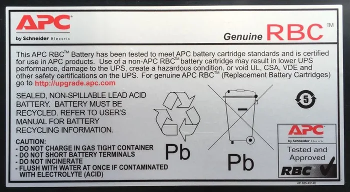 APC APCRBC124 batería para sistema ups Sealed Lead Acid (VRLA)