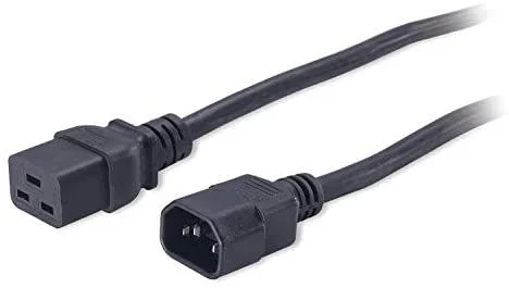 APC C19/C14 2m Negro C14 acoplador C19 acoplador