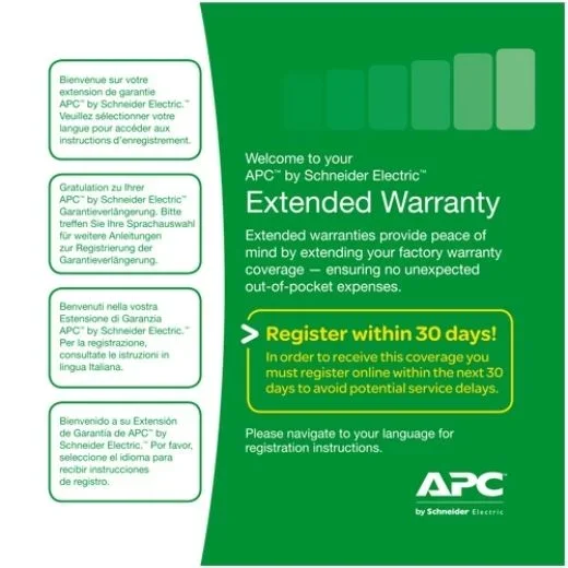 APC WEXTWAR1YR-SE-03 extensión de la garantía 1 licencia(s) 1 año(s)