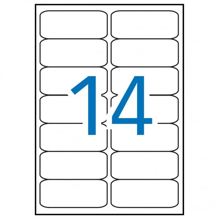 APLI 02419 Color blanco etiqueta de impresora – Etiquetas de impresora (Color blanco, 99.1 x 38.1 mm, 100 hojas, 1400 pieza(s), A4)