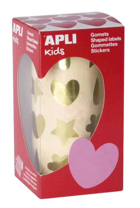APLI Kids 17614 – Rollo gomets formas surtidas oro