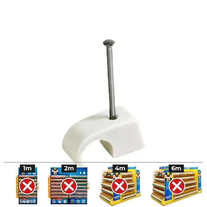 Apolo 9479Mplg – Grapa de Plástico Multidiámetro Tipo Mplg Diámetro 7-9 Mm, Color Negro, 100 Unidades