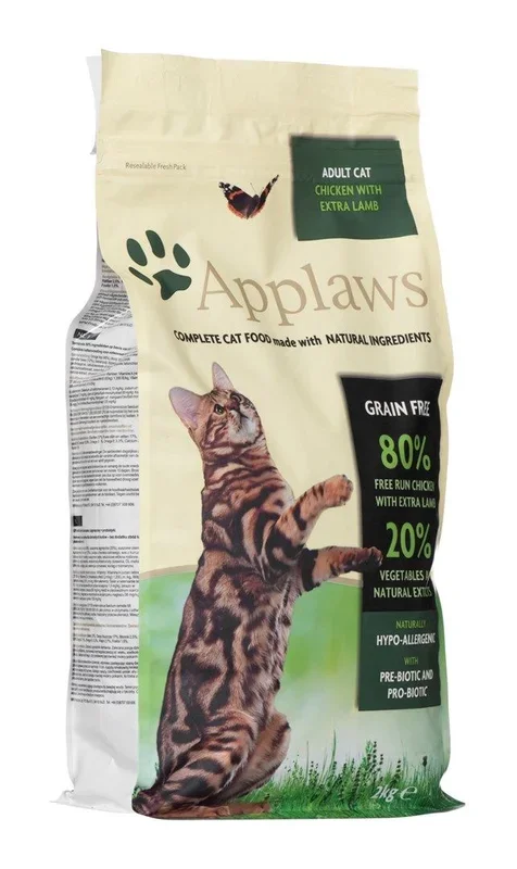 Applaws 4024 alimento seco para gatos 2 g Adulto Pollo, Cordero