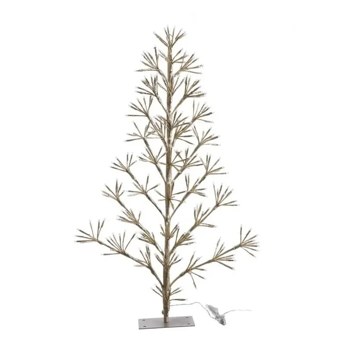 Árbol de Navidad Dorado Metal Plástico 90 cm