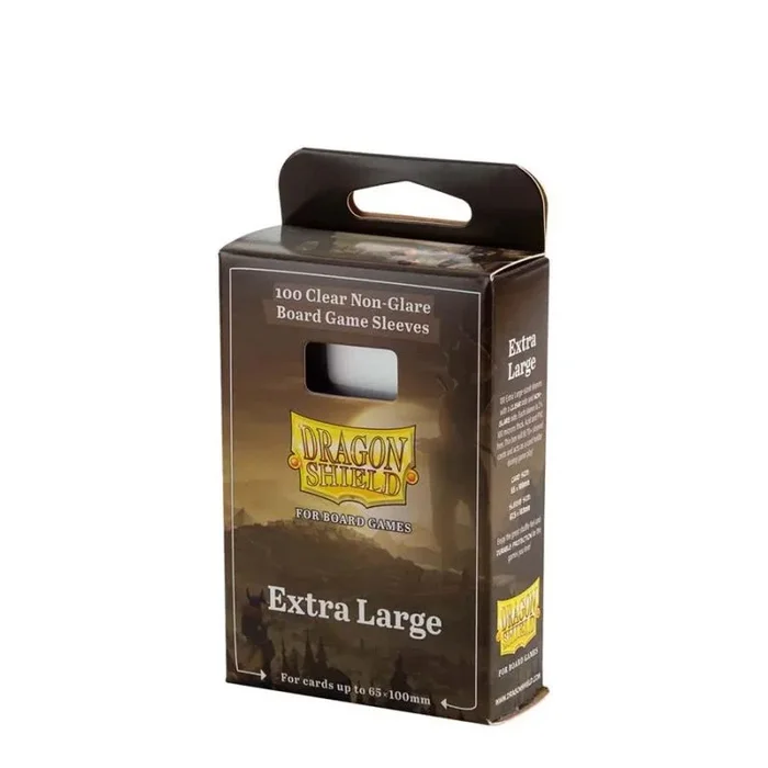 Arcane Tinmen- Dragon Shield: Board Game Sleeves Clear/NonGlare – Extra Grande (100) (ART60206)