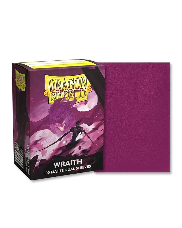 Arcane Tinmen Dragon Shield, Matte Dual Wraith Alaric: Chaos Wraith (púrpura) 100 ct, Las fundas para tarjetas MTG son lisas y resistentes, compatibles con Pokemon & Magic The Gathering, AT-15056