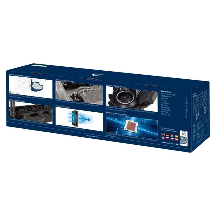 ARCTIC Liquid Freezer II 360 Procesador Sistema de refrigeración líquida todo en uno 12 cm Negro 1 pieza(s)