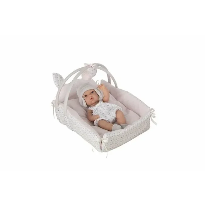 ARIAS Elegance 30 CM Natal C/CUNITA (Medida Cuna: 26x37x24 CM) (Cuerpo Vinyl, Sexo niña)