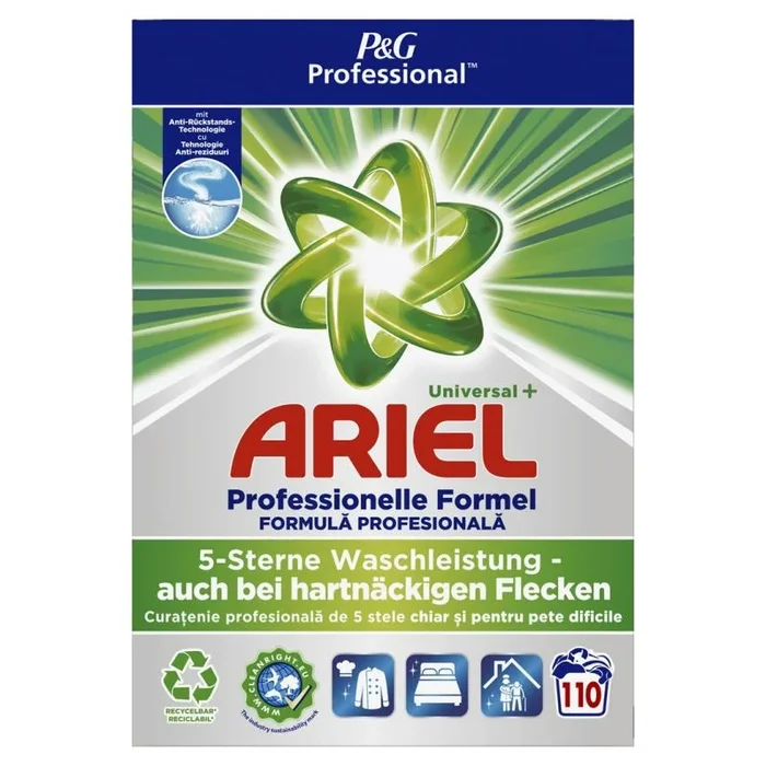 Ariel prof laundry powder universal+ 7.15kg