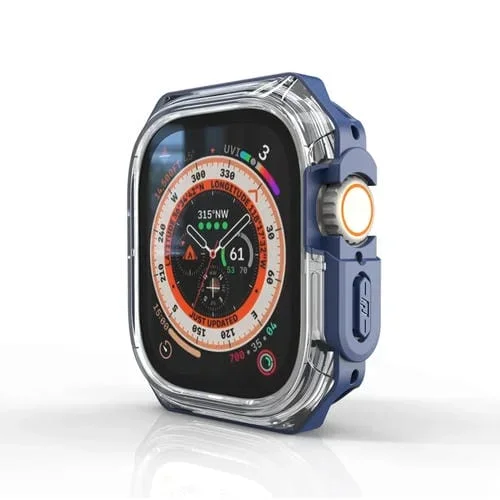 Armadura para Apple Watch Ultra 49mm doble color a prueba de golpes (Azul)