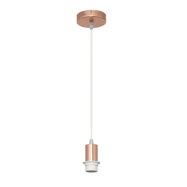 Armazon colgante p/pantalla maldivas oro rosa 1xe27