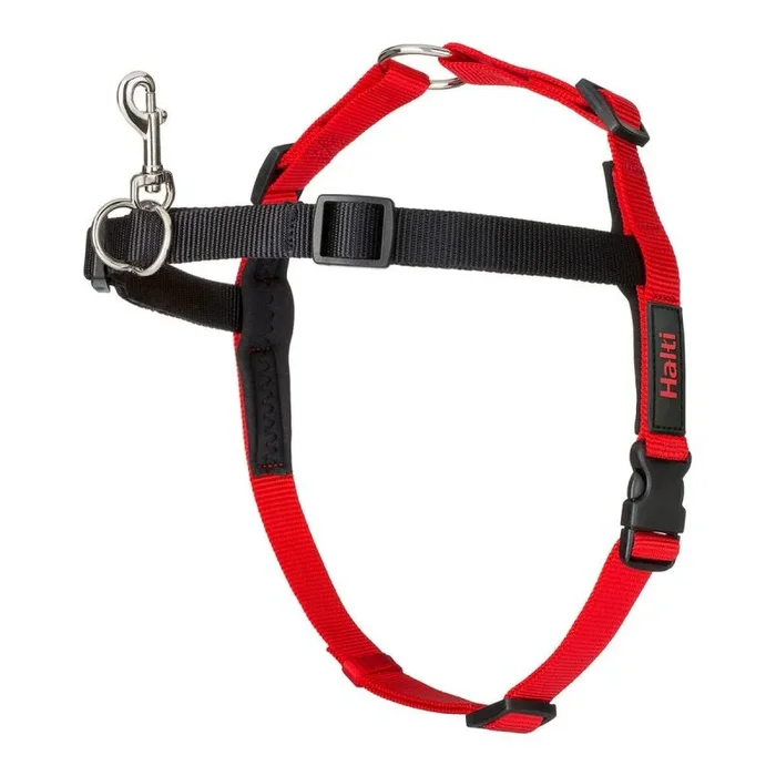 Arnés para perro company of animals halti negro/rojo talla m (58-86 cm)