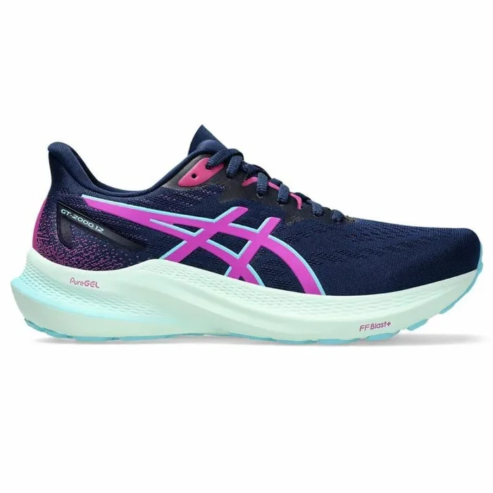 Asics GT-2000 12, Sneaker Mujer, Blue Expanse Bold Magenta, 39.5 EU