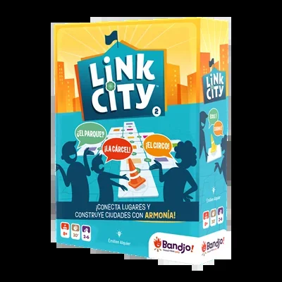 Asmodee Link City, Juego de Mesa, A Partir de 8 Años, De 2 a 6 Jugadores, 30 Minutos por Partida, Español