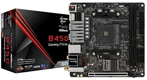 Asrock Fatal1ty B450 Gaming-ITX/ac AMD B450 Zócalo AM4 mini ITX