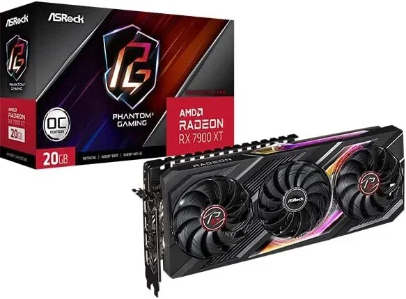 Asrock RX7900XT PG 20GO tarjeta gráfica AMD Radeon RX 7900 XT 20 GB GDDR6