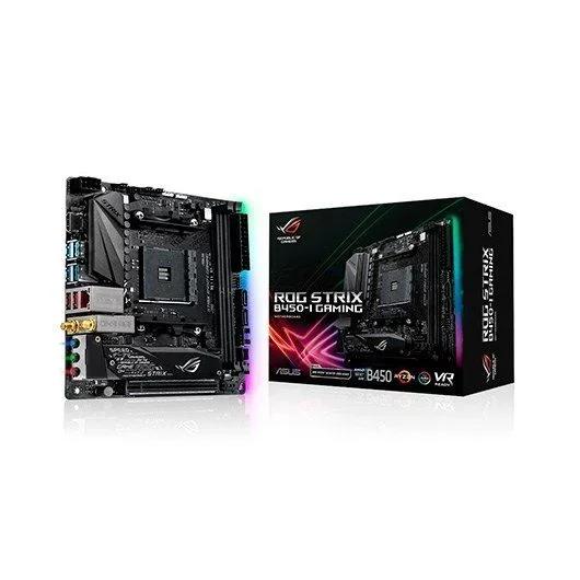 ASUS ROG STRIX B450-I GAMING – Placa base (AMD, Zócalo AM4, AMD Ryzen, DDR4-SDRAM, DIMM, 2133,2400,2666,2800,2933,3000,3200,3400,3466,3600 MHz)