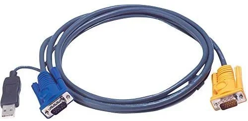 ATEN Cable KVM USB con SPHD 3 en 1 y conversor PS/2 a USB integrado de 6 m