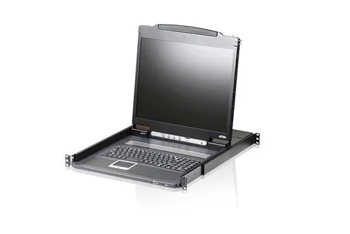 Aten consola lcd single rail de peso reducido (vga, ps/2-usb)