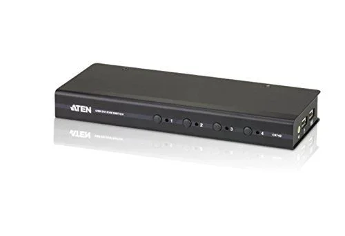 ATEN CS74D interruptor KVM Negro
