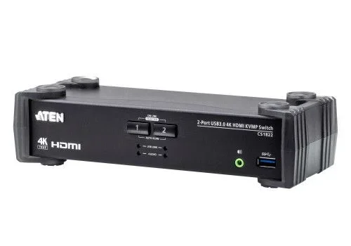ATEN Switch KVMP™ HDMI 4K USB 3.0 de 2 puertos