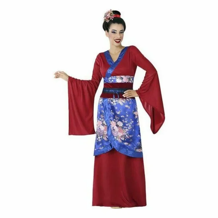 Atosa disfraz japonesa geisha rojo adulto XS