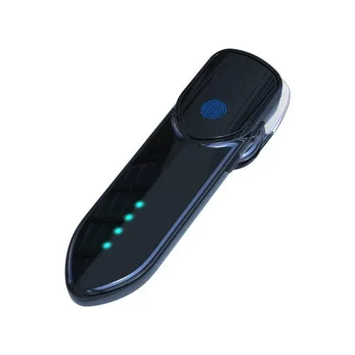 Auricular Bluetooth V19S Bluetooth 5.0 Táctil Estilo Empresarial Huella Digital (Negro)